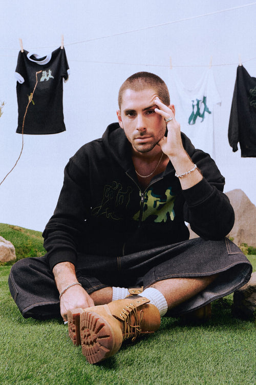 Wide Eyed Zip Hoodie